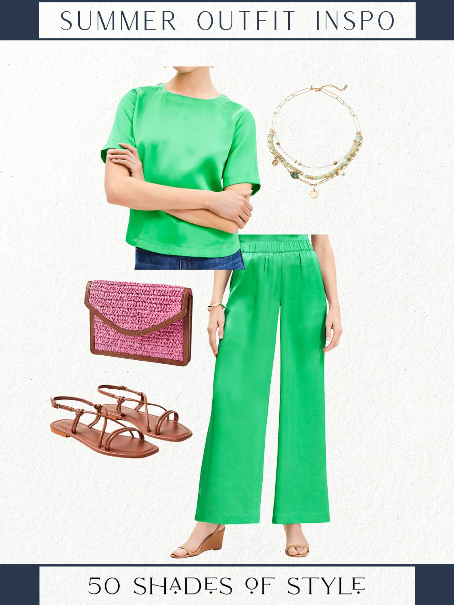 Sharing this fab and chic outfit that is on major sale today. Loving the green satin and the pop of the pink purse. 

Loft summer outfit, summer chic outfit, date night outfit, loft sale

#LTKSaleAlert #LTKOver40 #LTKFindsUnder50