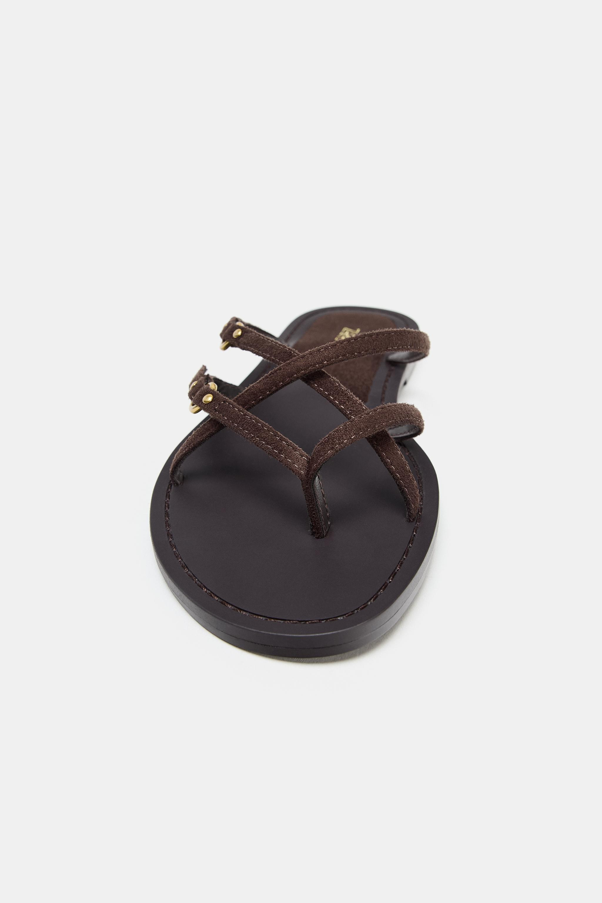 STRAPPY FLAT SANDALS | Zara UK