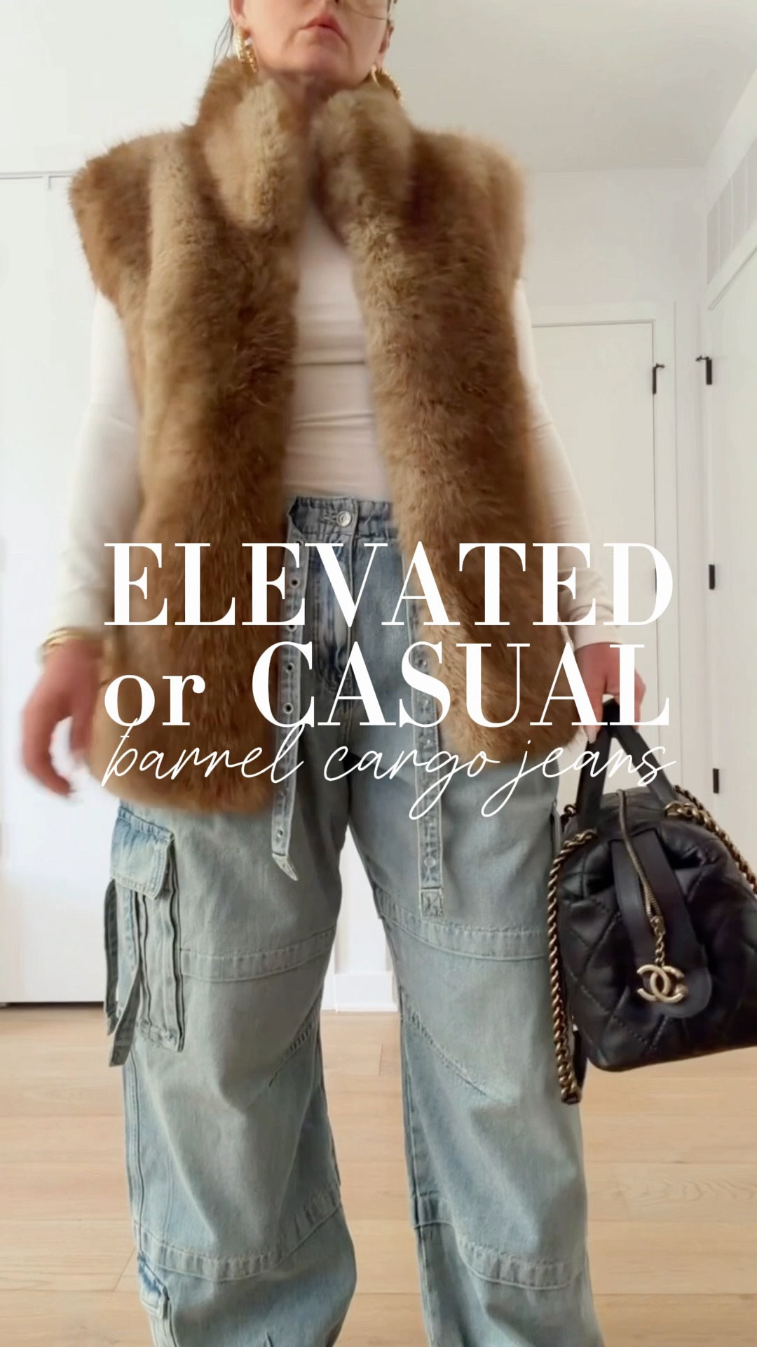 My favorite barrel cargos come in denim!! They run true size but I sized up for a looser fit. 

Satin adidas bomber runs true to size but I sized down for a more crop fit.
