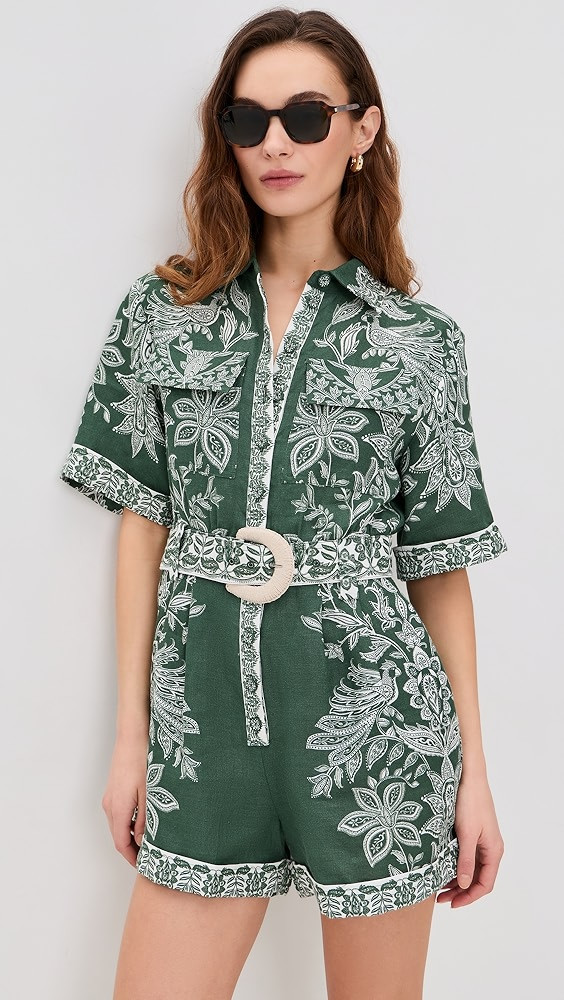 Miranda Short Sleeve Romper | Shopbop