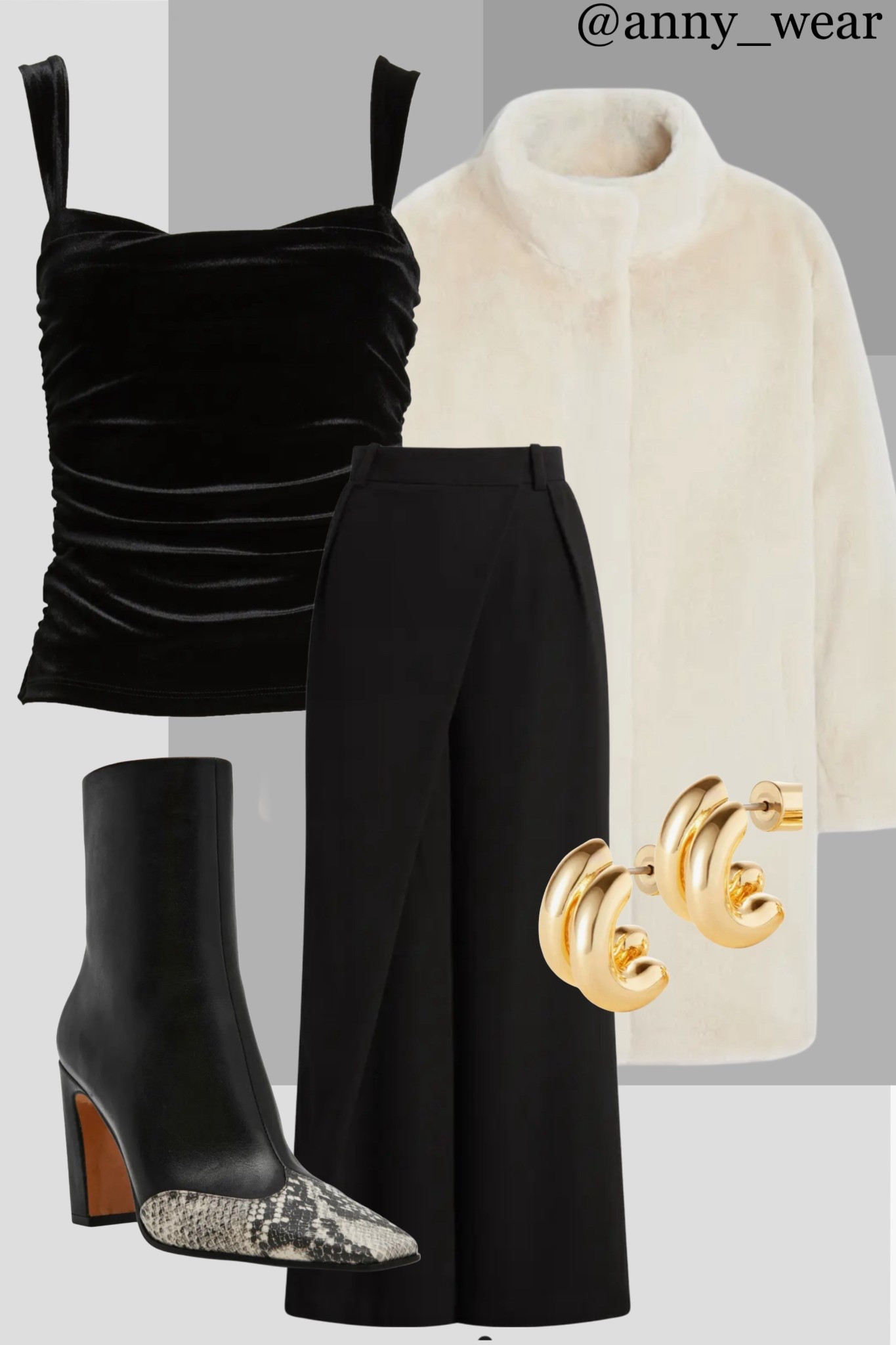 Transitioning from fall into winter

Black velvet top
Black skittles pants 
White faux fur coat 
Recycled Polyester coat 
Faux Fur Coat
Wrap Midi Skirt
Ruched Velvet Tank
Black wrap skirt 
Cap Toe Bootie
Double hoop earrings 
paris outfit winter 
work outfit winter
winter work wear 
winter office
Winter 2026
winter capsule wardrobe 
winter work
casual womens outfit 
europe winter outfits 
workwear winter
winter party looks
new york winter outfits 
nyc winter outfits 
winter workwear
paris winter outfit 
work party outfit 
winter capsule wardrobe
Winter office outfits 
capsule wardrobe workwear
work party outfit
workwear city outfits 
date night outfits midsize Winter 2025 Mango outfits sunday brunch going out outfits photoshoot outfits dinner date outfit ssense work party outfit zara outfits paris outfit casual wardrobe europe outfits saks 5th avenue new york outfits city street styles new york city ltku over 40 capsule wardrobe popular today summer looks city outfits Abercrombie outfits casual spring outfit classy casual everyday necklace 

#LTKworkwear #LTKstyletip #LTKover40 #LTKshoecrush #ltkgiftguide

#LTKSaleAlert #LTKootd #LTKHoliday