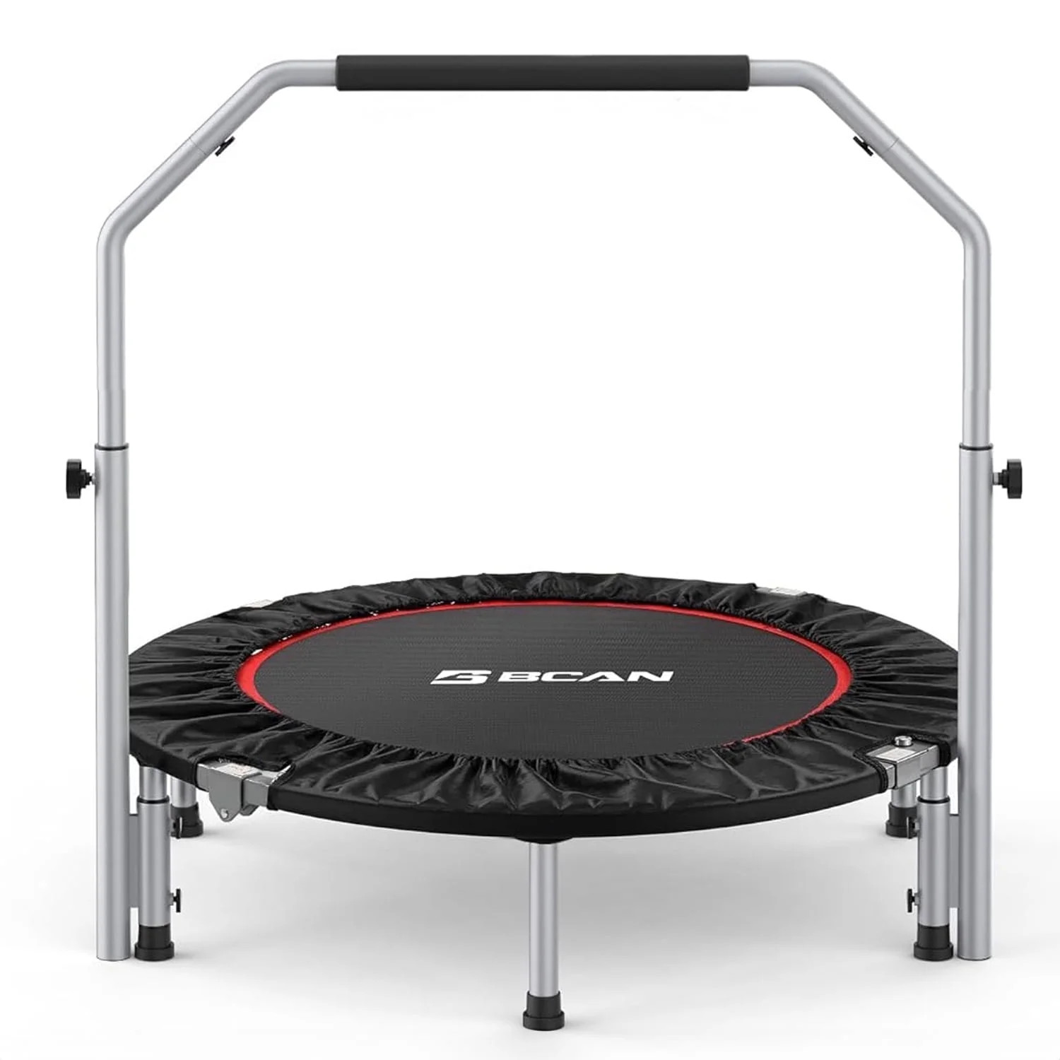 BCAN 40" Foldable Trampoline, Fitness Rebounder with Adjustable Foam Handle, Exercise Trampoline ... | Walmart (US)