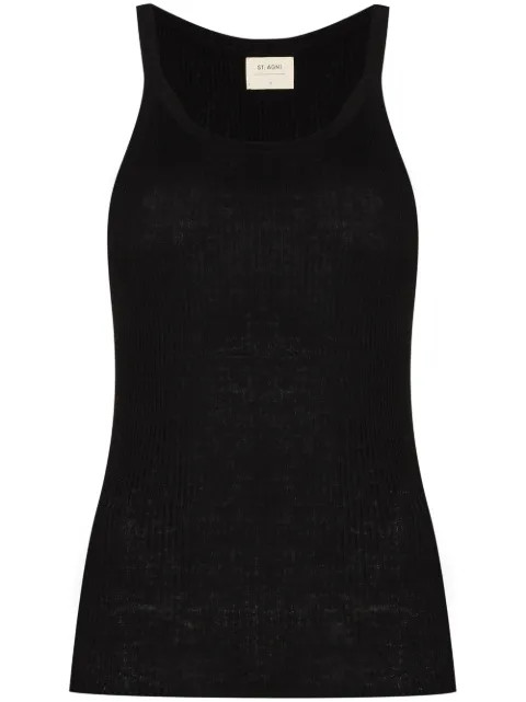 knit linen tank top | Farfetch (UK)