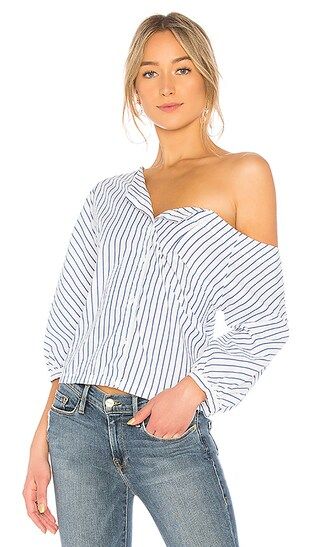 Button Up Tie Top | Revolve Clothing (Global)