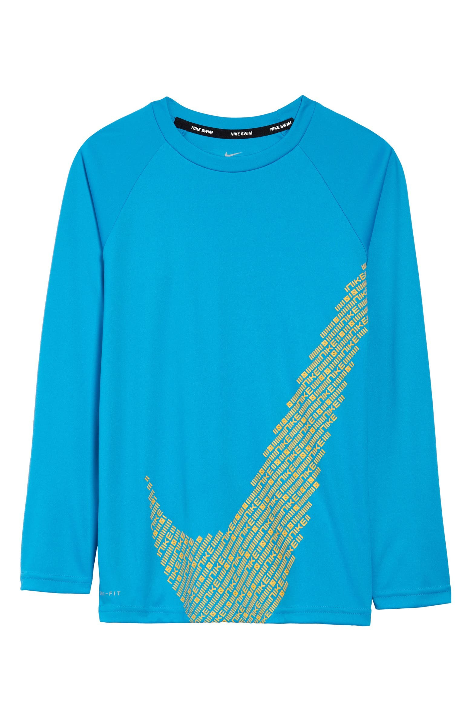 Kids' Matrix Swoosh Long Sleeve Rashguard | Nordstrom | Nordstrom