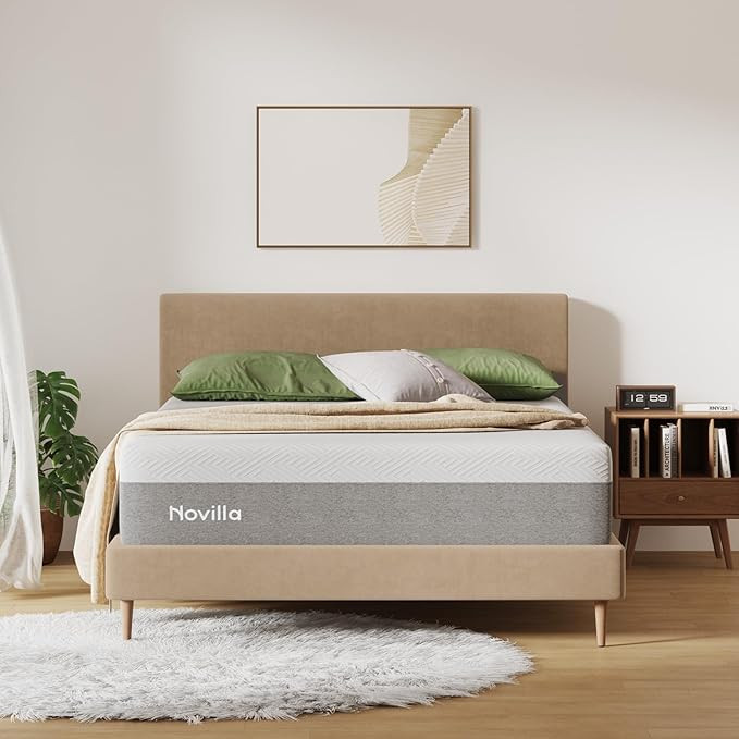 Novilla Queen Size Mattress, 12 Inch Gel Memory Foam Mattress for Cool Night & Pressure Relief, M... | Amazon (US)