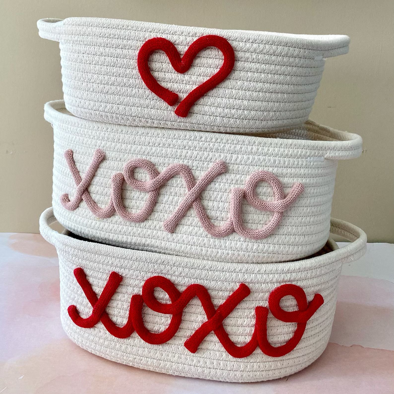 Valentines Day Gift Basket, XOXO Decor, Pretty Organization, Baby Girl Present, Personalized Gift... | Etsy (US)