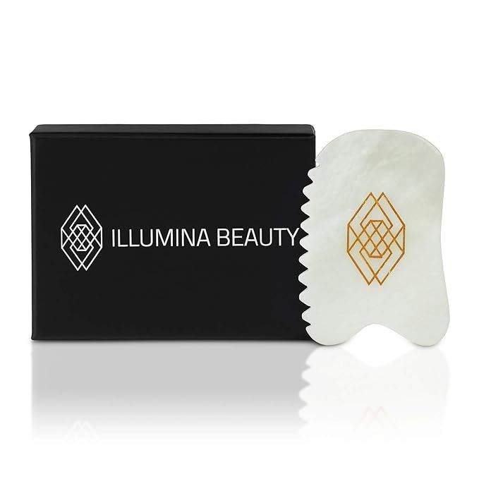 ILLUMINA BEAUTY - Gua Sha Facial Tool, Unique 4-Edge Face Massager, Alternative to Face Roller To... | Amazon (US)