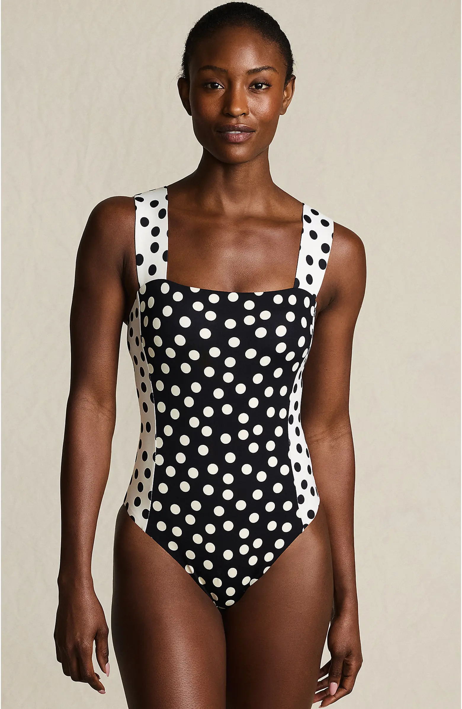 Square Neck High Leg One Piece Swimsuit | Nordstrom
