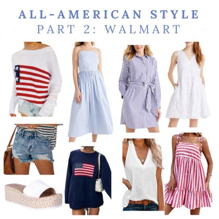 All-American Style… Part 2! 

Style these Walmart finds for an elevated look for less!  Whether you’re headed to a cookout or casual dinner, these budget-friendly styles rep the red, white and blue in a classic way! 

#WalmartPartner #walmartfashion #ad @walmart @walmartfashion #summerstyle #walmart

#LTKStyleTip #LTKFindsUnder50 #LTKOver40