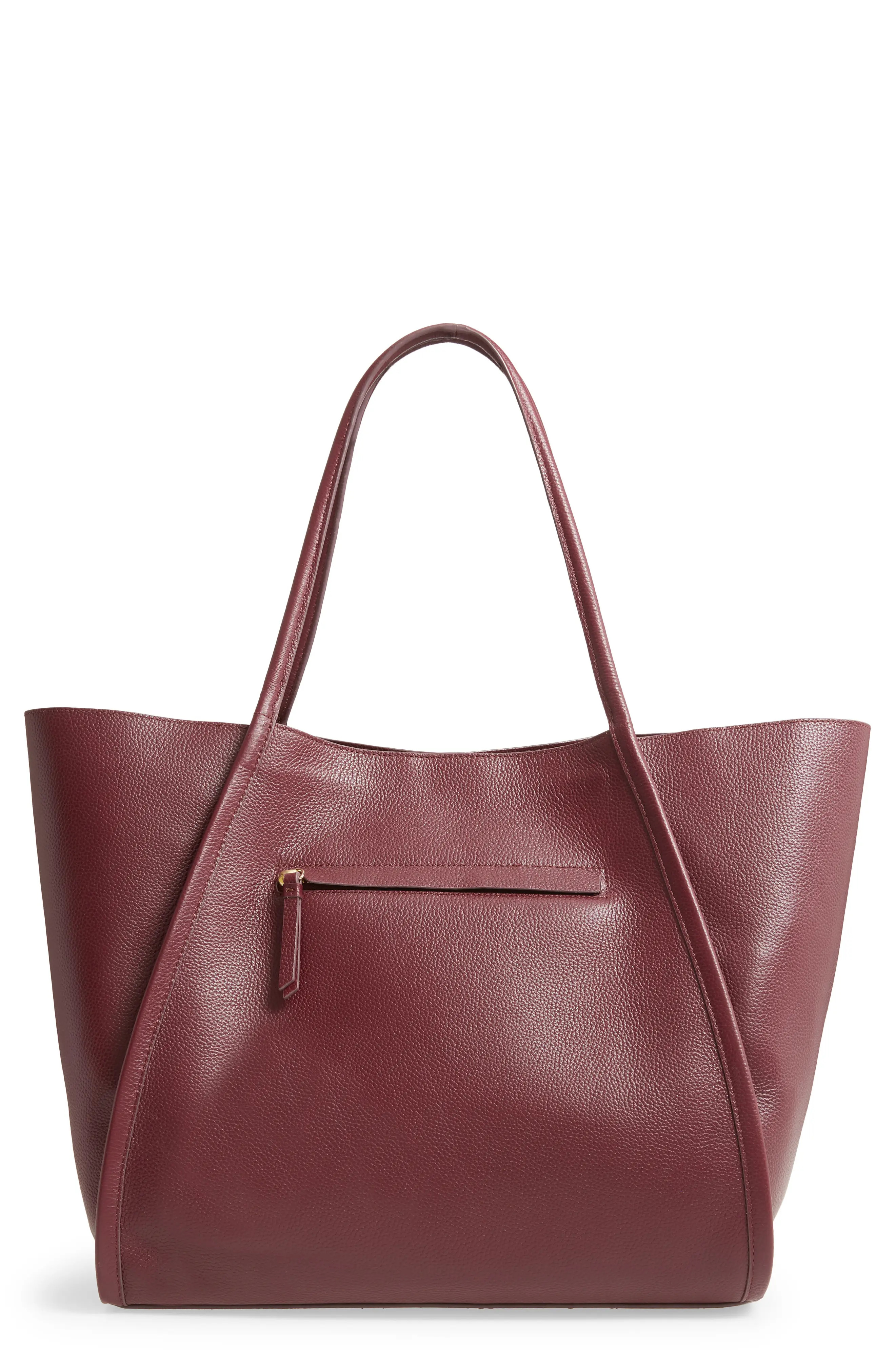 Nordstrom Mercer Leather Tote - Red | Nordstrom