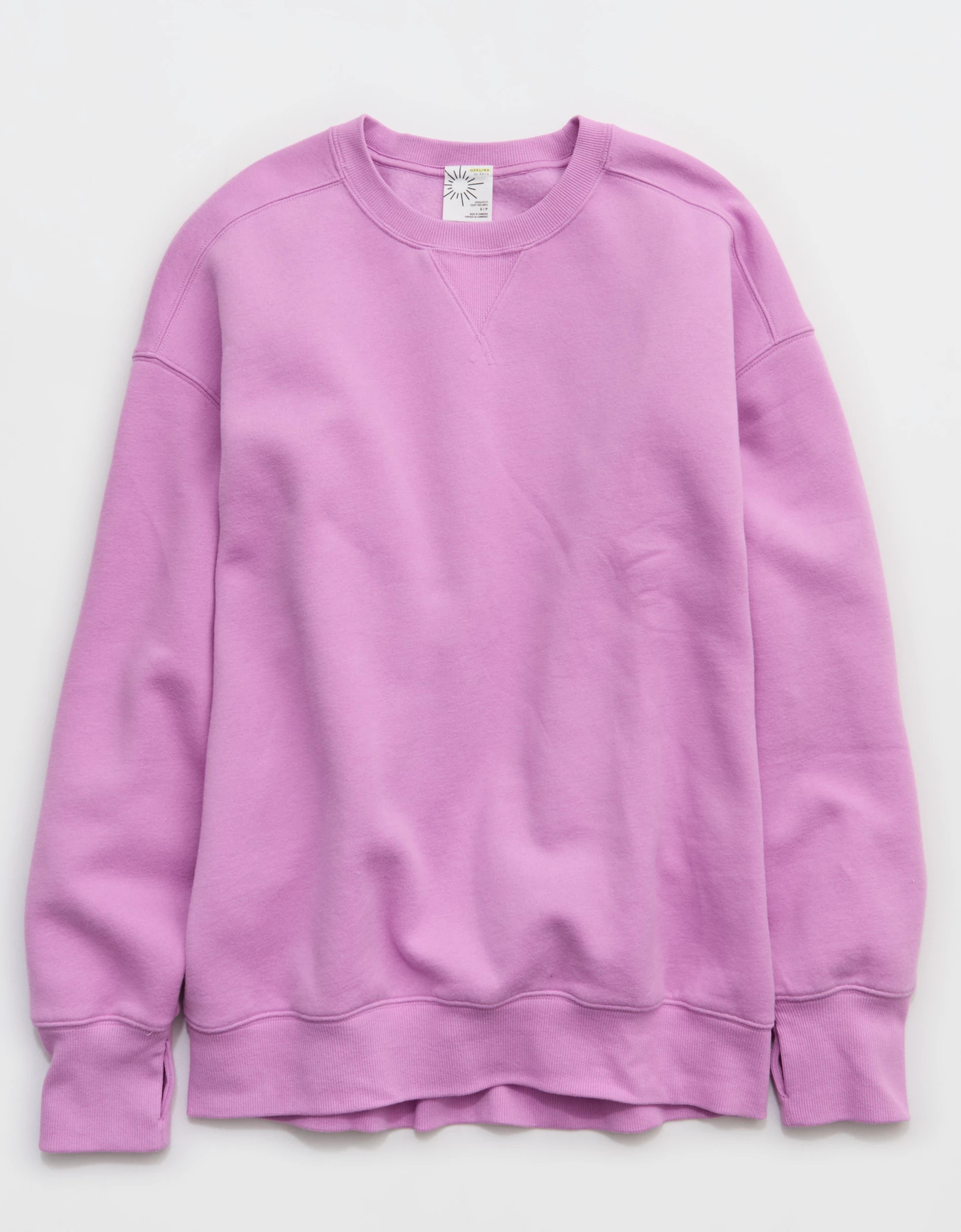 OFFLINE By Aerie Cloud Fleece Oversized Crewneck Sweatshirt | Aerie