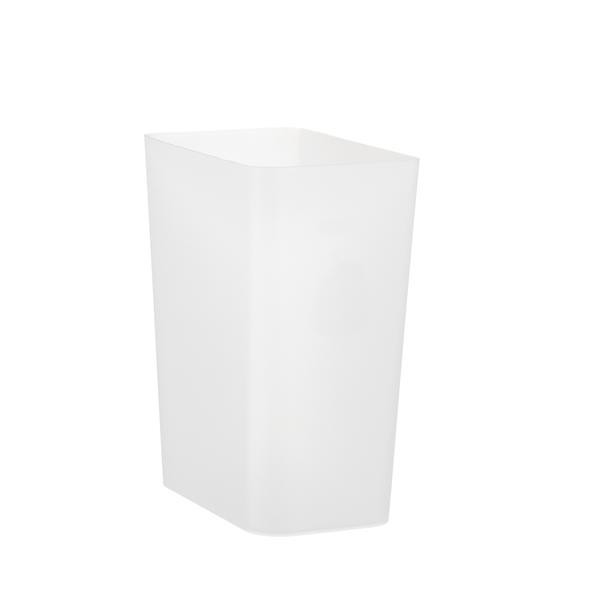 2.4 gal. Small Clear Rectangular Trash Can | The Container Store
