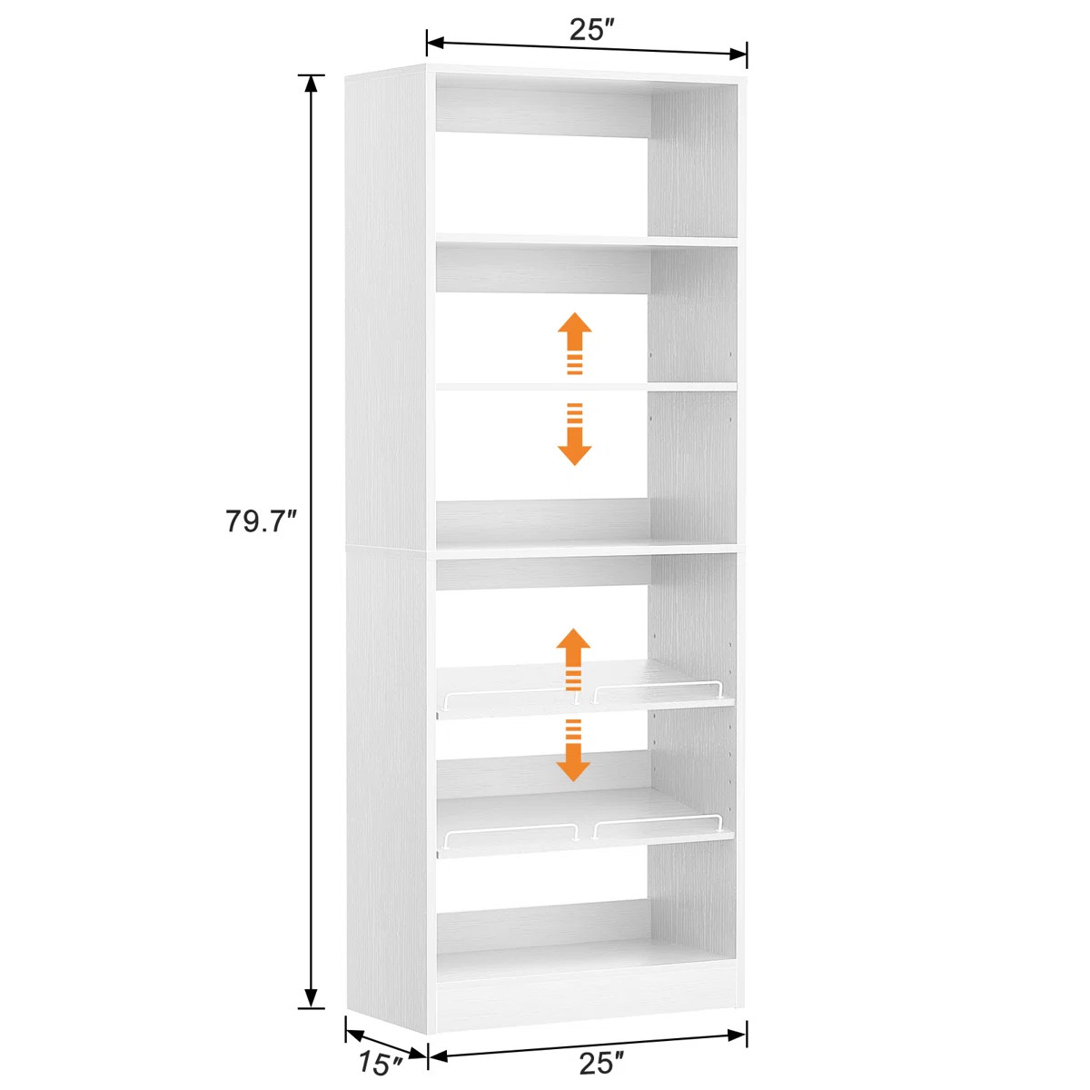 Latitude Run® 25" Closet System, Freestanding Shoe Storage Shelves | Wayfair | Wayfair North America