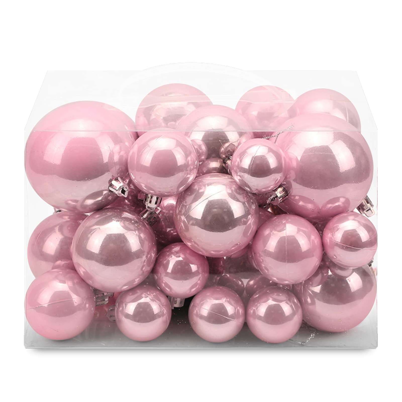 AMS 40ct Christmas Ball Plated Ornaments Tree Collection for Holiday Wedding Party Decoration(40c... | Amazon (US)