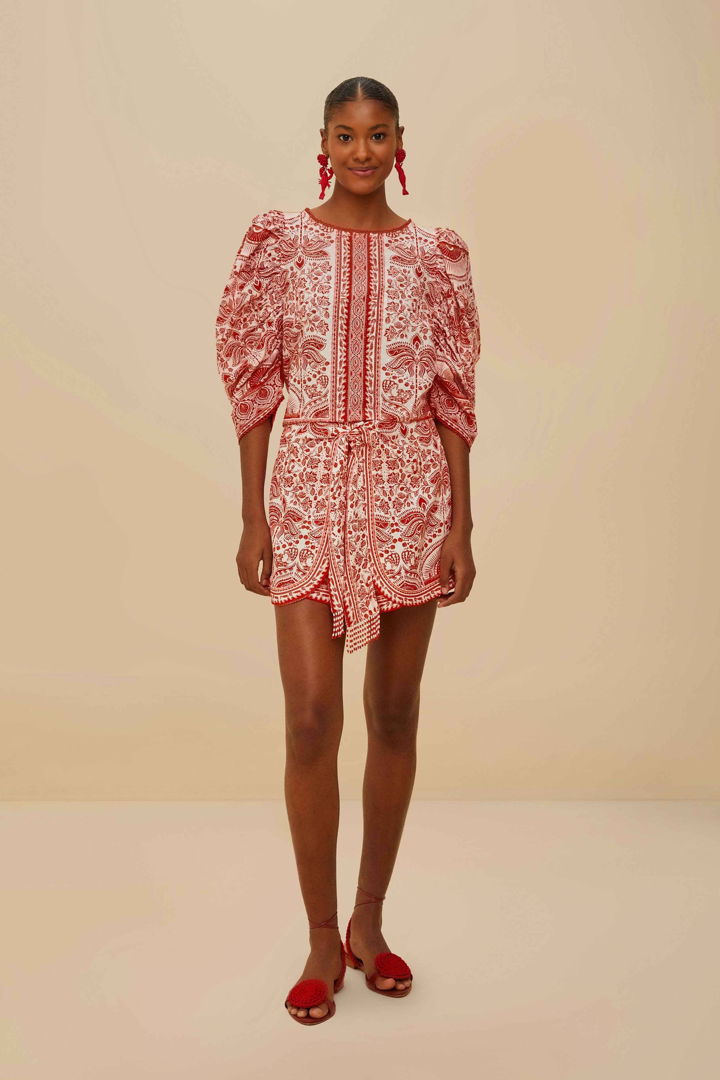 Red River Ride LENZING™ ECOVERO™ Euroflax™ Shorts | FarmRio (US)