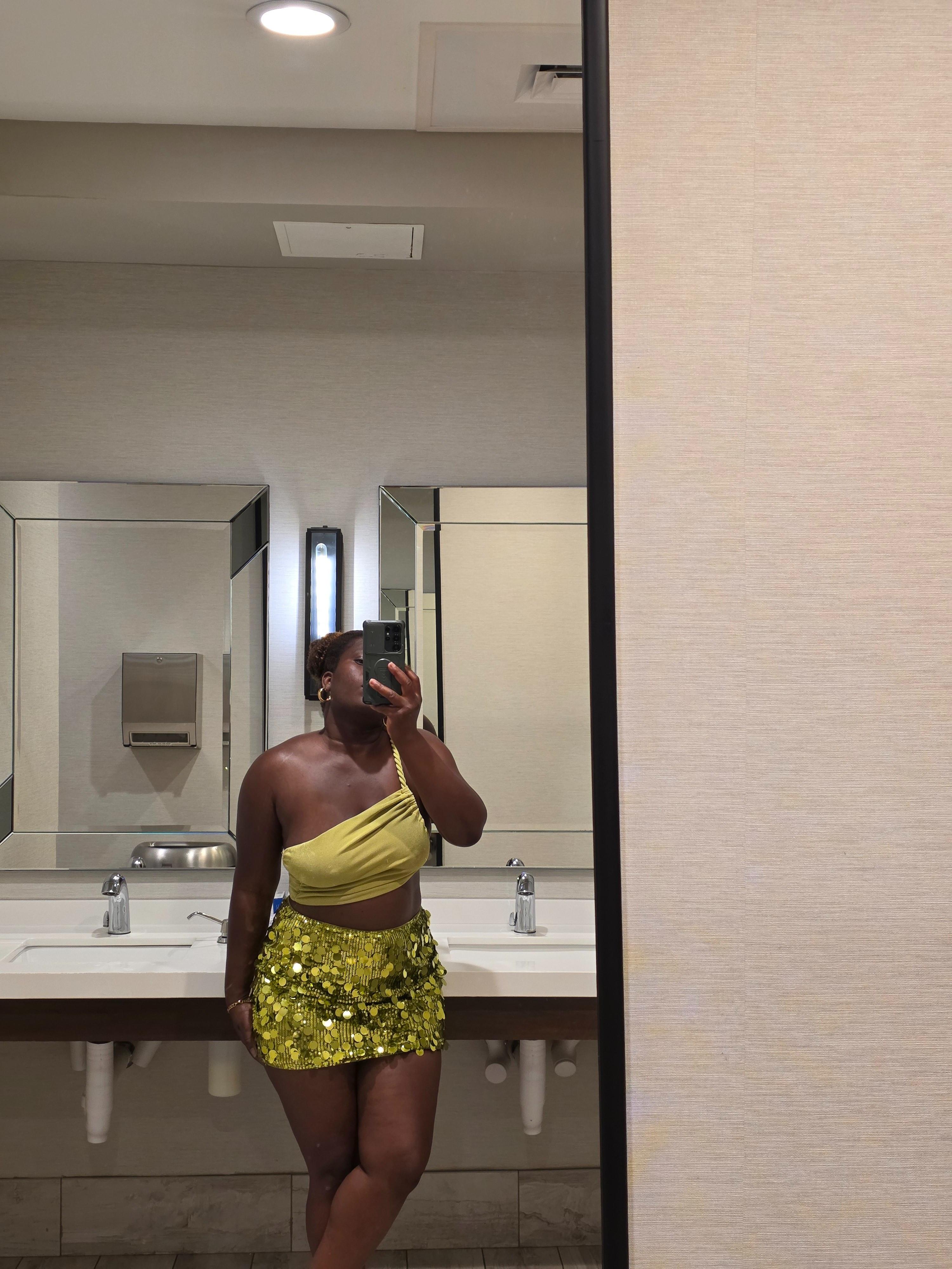Lime green mini skirt. This was the highlight of my weekend outfits ✨️.  Its perfect for a night out.

#LTKMidsize