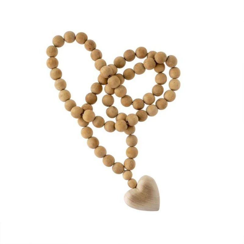 Wooden Heart Blessing Beads | Linen & Flax Co