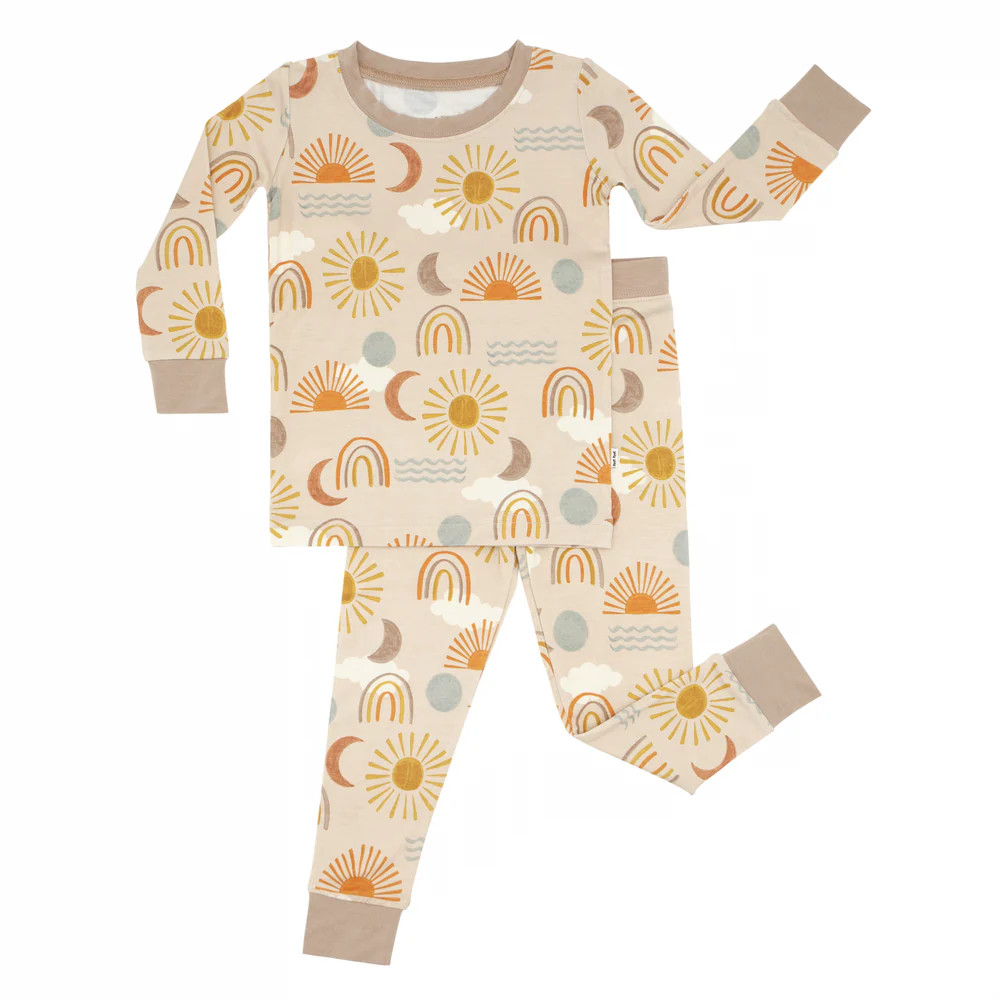 Desert Sunrise Two-Piece Pajama Set | Little Sleepies