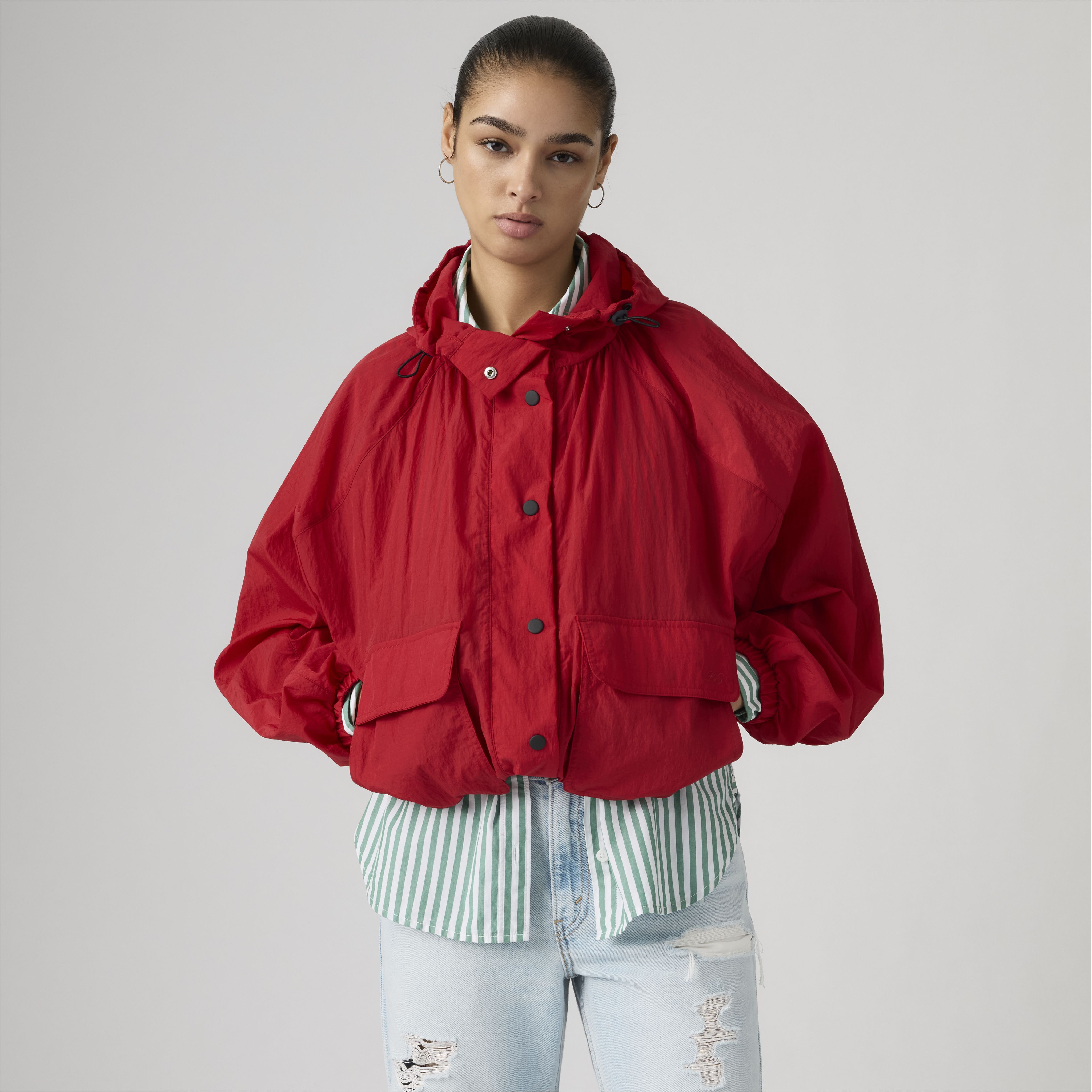Levi's Simone Blouson Parka - Women's - L - Red | Levi's UK