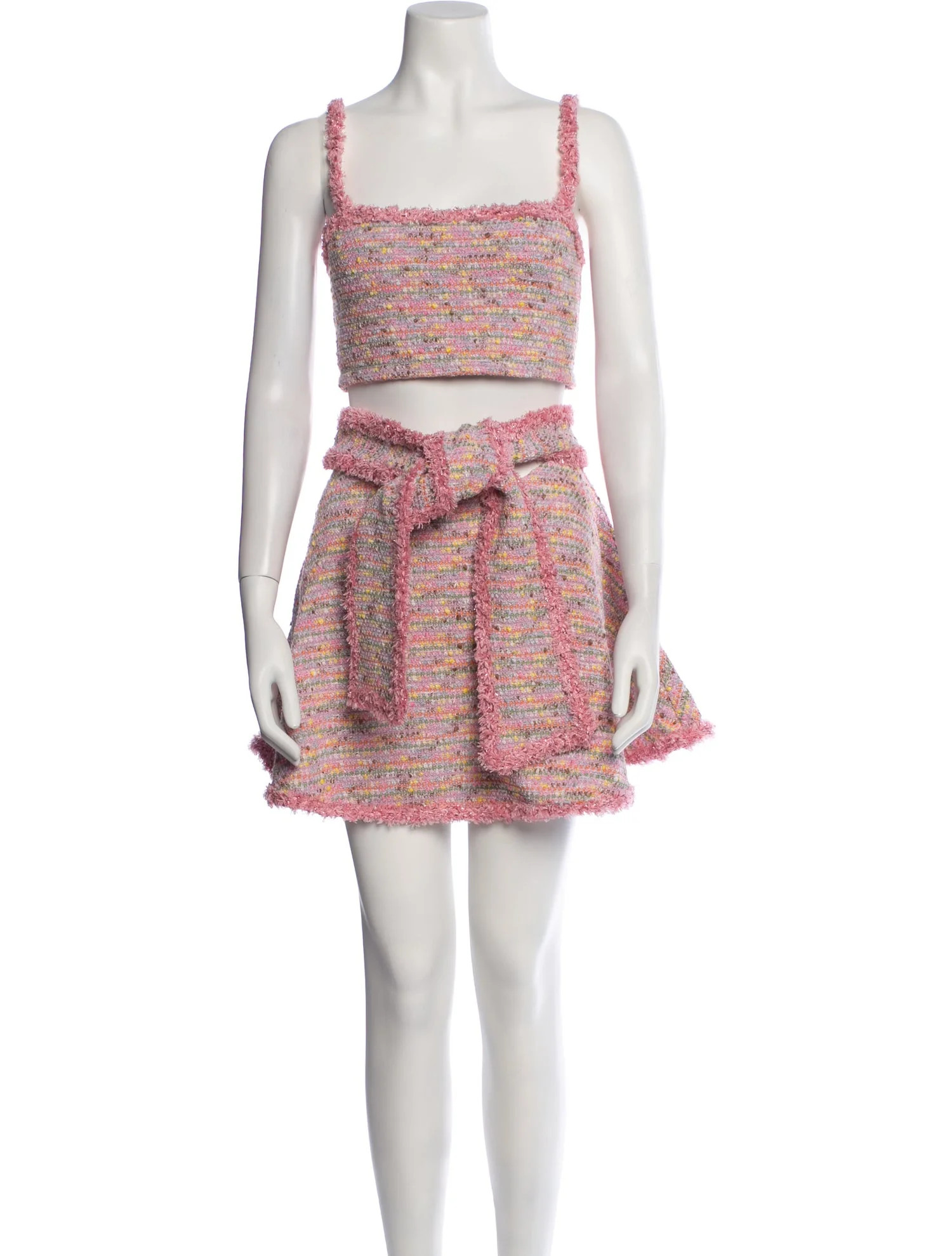 Tweed Pattern Skirt Set | The RealReal