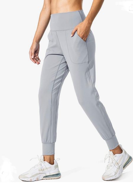 Perfect joggers with high waist and pockets from @amazon  comes in soooo many colors 

#springtransition #joggers #lululemondupe #alignjogger 

#LTKSeasonal #LTKfindsunder50