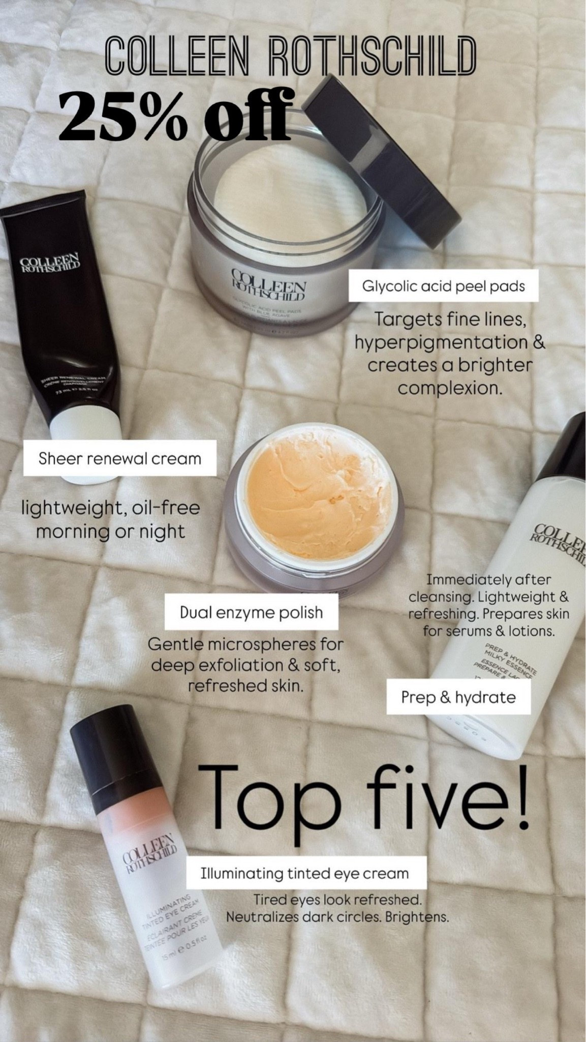 My top 5 favorite products. I use these the most. 
Grab on SALE!! @ColleenRothschild #crpartner

#LTKgrwm #LTKmomlife