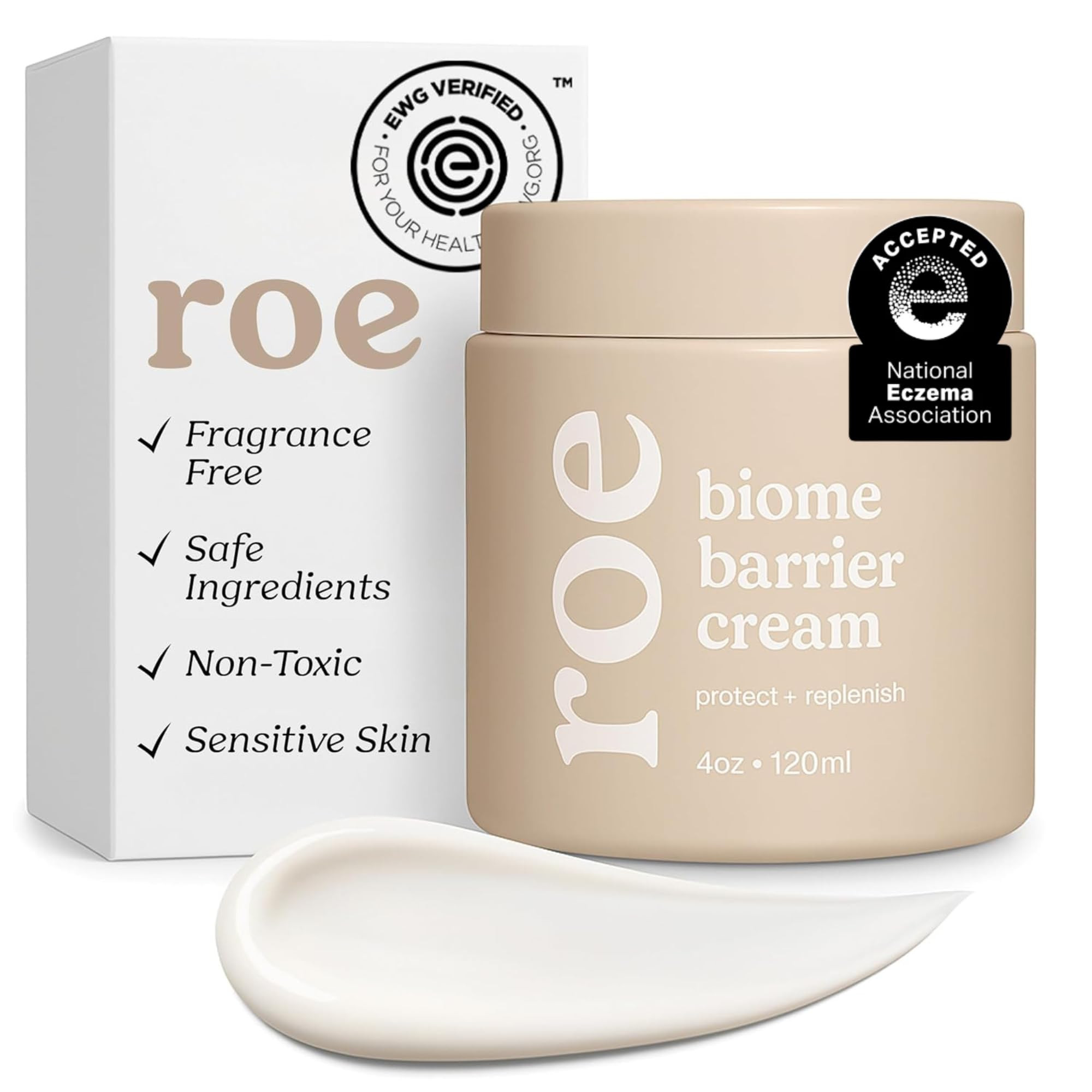 Roe Wellness- Baby Cream Lotion Ointment EWG Verified Non-Toxic Ingredients | Full Body Biome Bar... | Amazon (US)