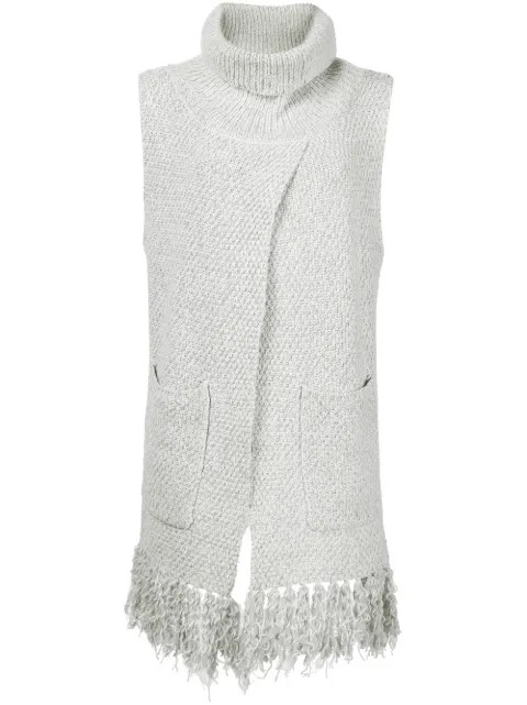 crossover sleeveless sweater | FarFetch US