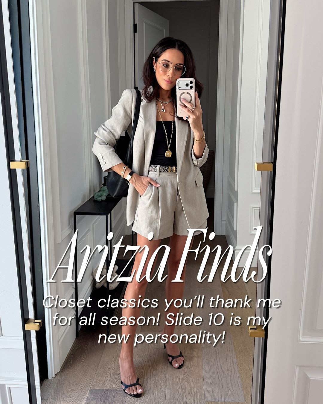 Spring chicness you need that will mix perfectly with our classics from @Aritzia 
Suede bomber XS
White dress XS
Blazer 2
Shorts 2
Black dress 0
Lodge shorts S
