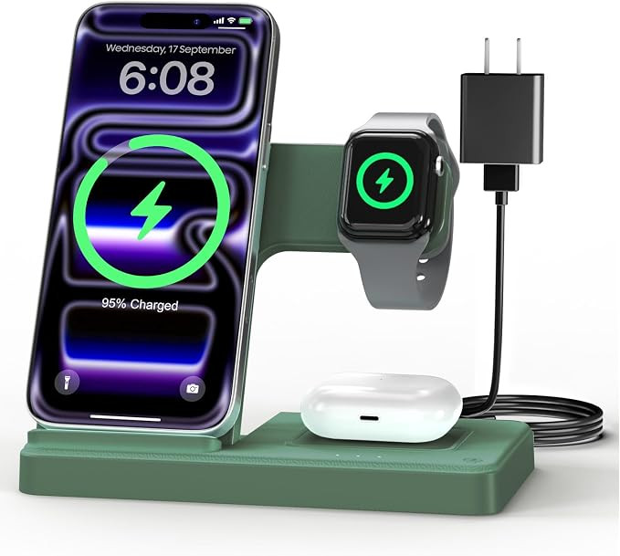 GETPALS Wireless Charger iPhone Charging Station for Apple Multiple Devices | Amazon (US)