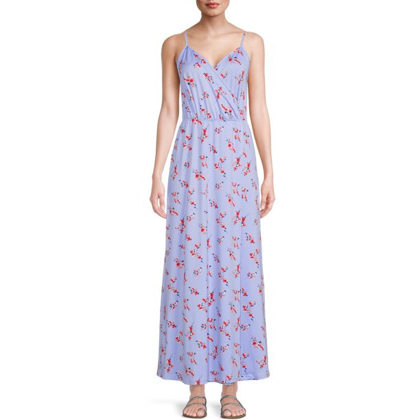 Nine.Eight Women's Wrap Maxi Dress | Walmart (US)