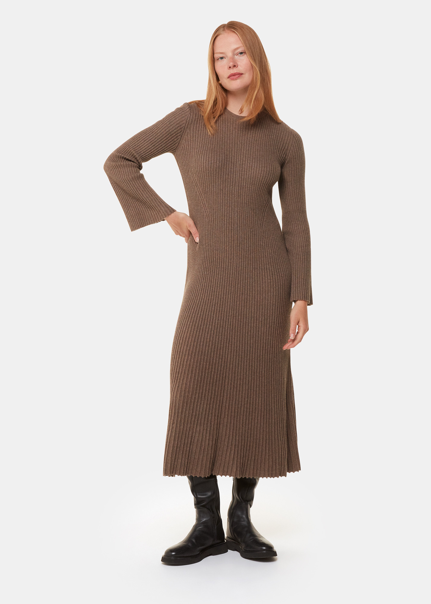 Whistles Women's Willow Ribbed Knit Dress | Whistles