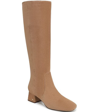 Sam Edelman Porter Suede Square Toe Tall Dress Boots | Dillard's | Dillard's