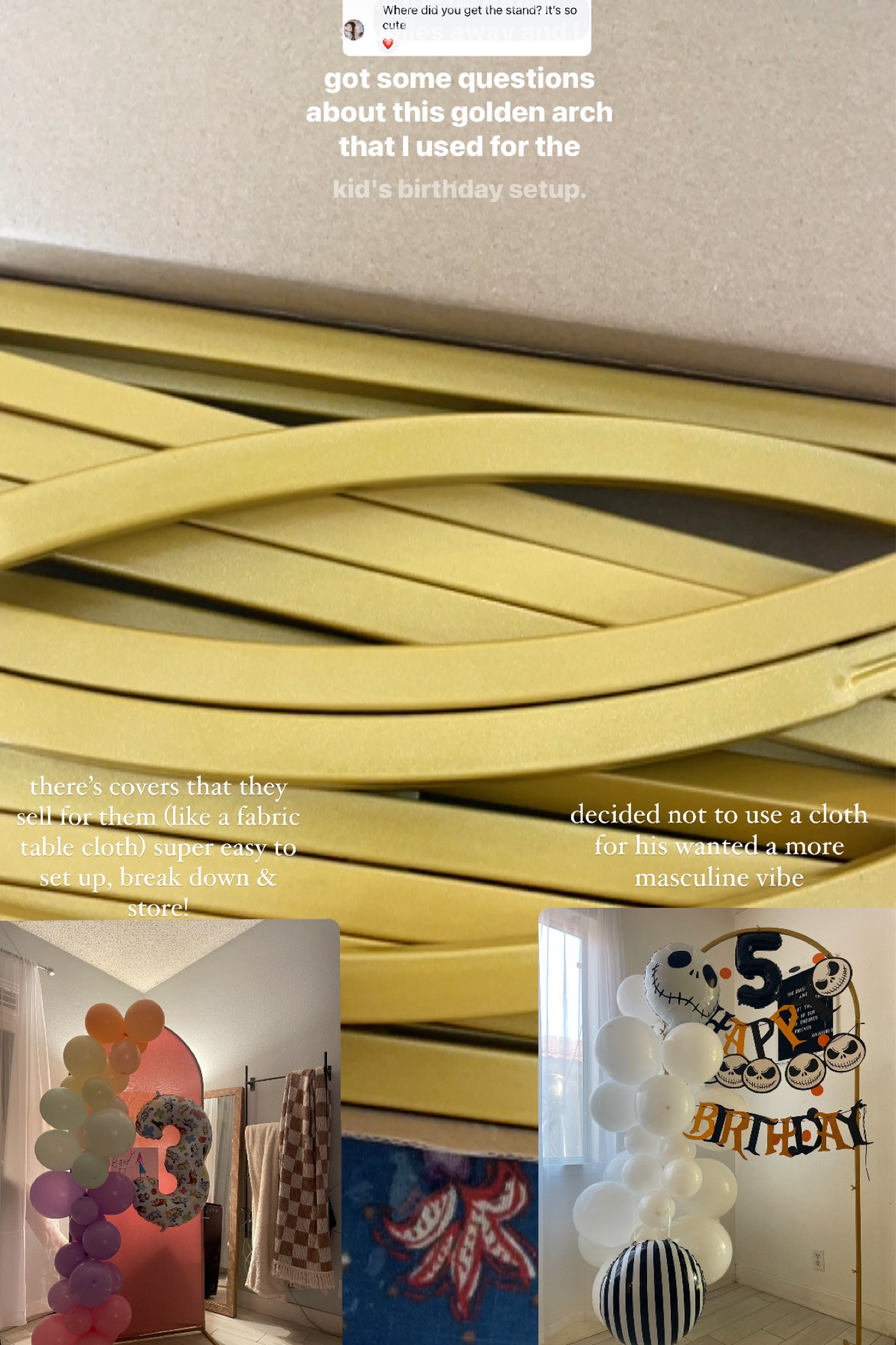 golden arch & covers for backdrop 

#LTKKids #LTKSeasonal #LTKxPrimeDay