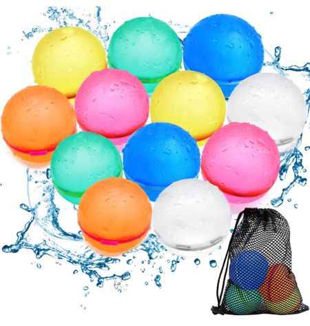 These reusable water balloons are a must have this summer. They come in fun different colors and the best part is that the can fill they up all by themselves. Mom Win! 

*We got the 12 pack*

#LTKhome #LTKkids #LTKfamily