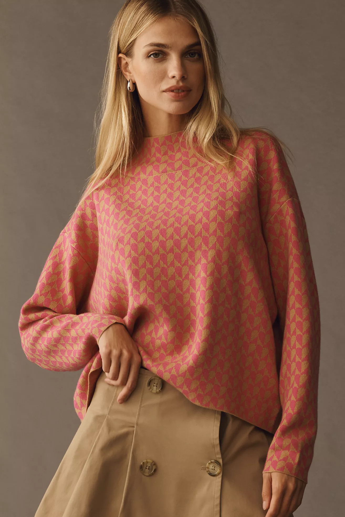 The Carys Mock-Neck Sweater by Maeve | Anthropologie (US)