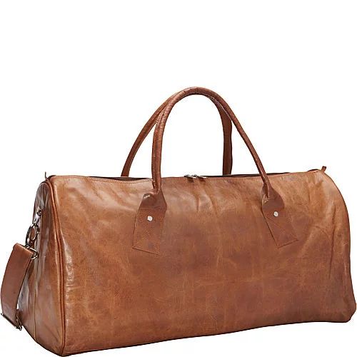 Sharo Leather Duffle Carry On Travel Bag - Walmart.com | Walmart (US)