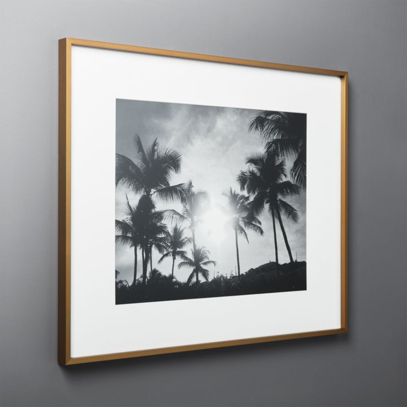 Gallery Brass Frame with White Mat 16x20 | CB2