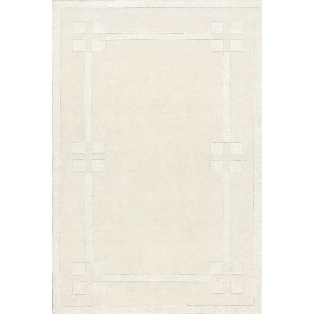 Rune Bordered Wool-Blend Area Rug | Wayfair North America