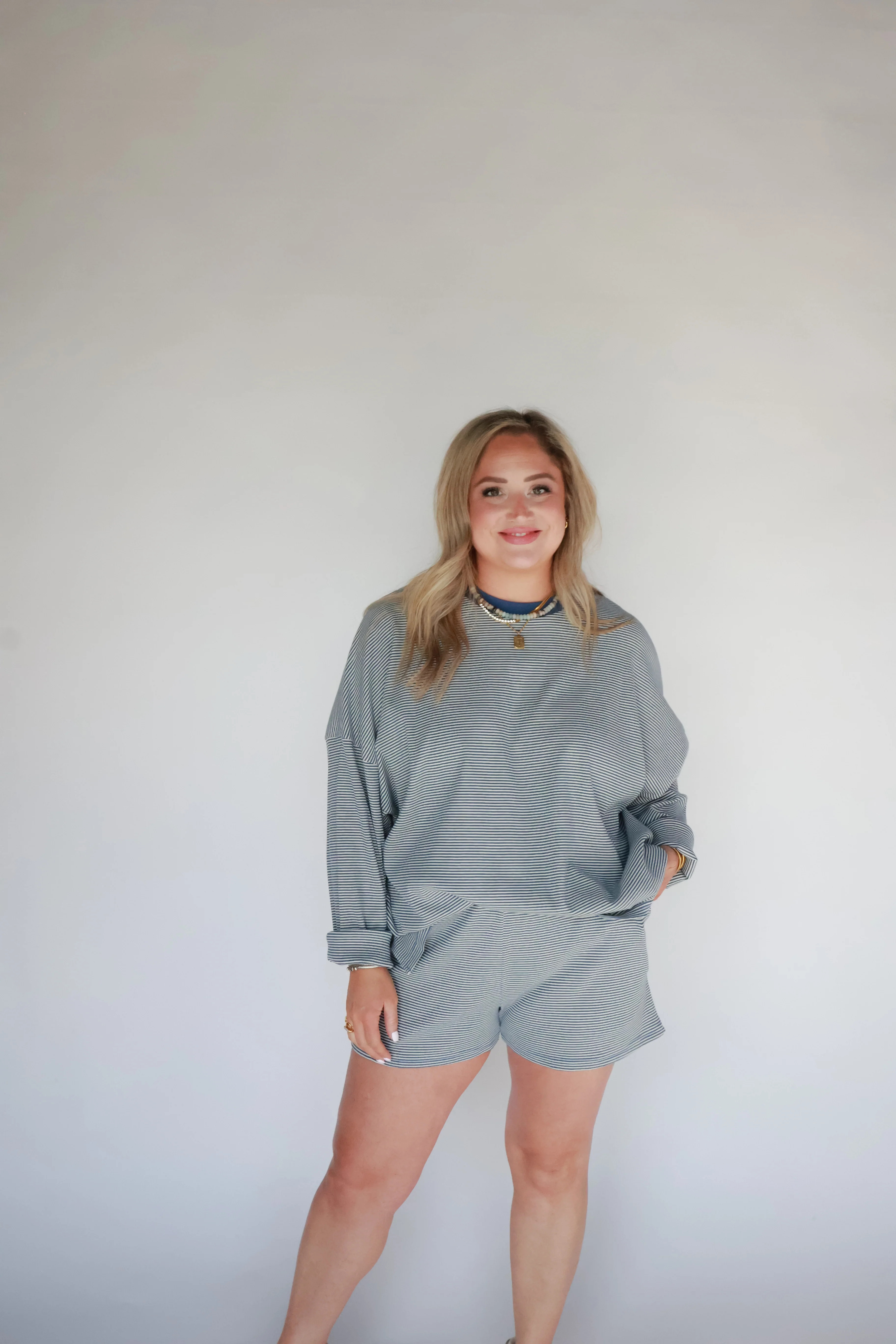 THE STRIPED BLUE SET | TOP ONLY | SHOP HARCO