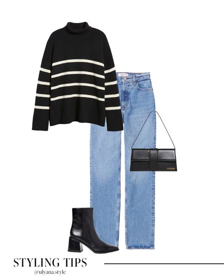 A striped sweater paired with straight jeans, black booties, and shoulder bag makes a cute date night or casual fall outfit idea.
.
.
.
.
.
.
.

#LTKSeasonal #LTKU #LTKHalloween #LTKsalealert #LTKfindsunder50 #LTKfindsunder100 #LTKstyletip #LTKworkwear #LTKFinds #LTKtravel #LTKshoecrush #LTKitbag #LTKHoliday #LTKunder50 #LTKunder100 #LTKGiftGuide #LTKHolidaySale

Fall outfits | sweater outfits | black sweater | fall sweater | half zip sweater | sweater and jeans | knit sweater | fall fashion | fall boots | fall shoes | mock neck sweaters | pullover sweater | turtleneck sweater | jeans outfit | Abercrombie jeans | jeans and boots | casual outfit | fall jeans outfit | high waisted jeans | high rise jeans | light wash jeans | straight leg jeans | boots outfit | ankle booties | fall booties | designer bags | fall bags | outfit inspo 