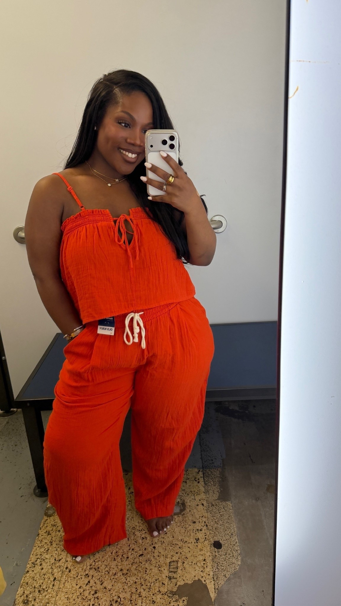 I will be wearing this set all summer!! The material is so cooling and love the details on this! 

Set is on sale at Old Navy ✨

Top: Size L
Bottoms: Size XL

#LTKSeasonal #LTKMidsize #LTKSaleAlert