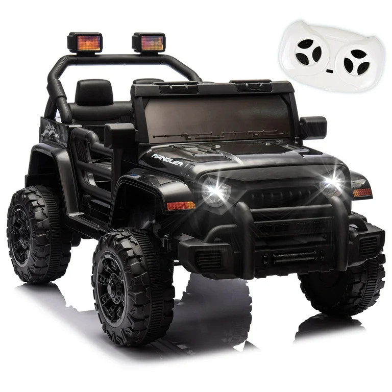 12 Volt Ride on Toys for Toddlers w/Remote Control, Electric Ride on Truck Car w/ Shock Absorptio... | Walmart (US)