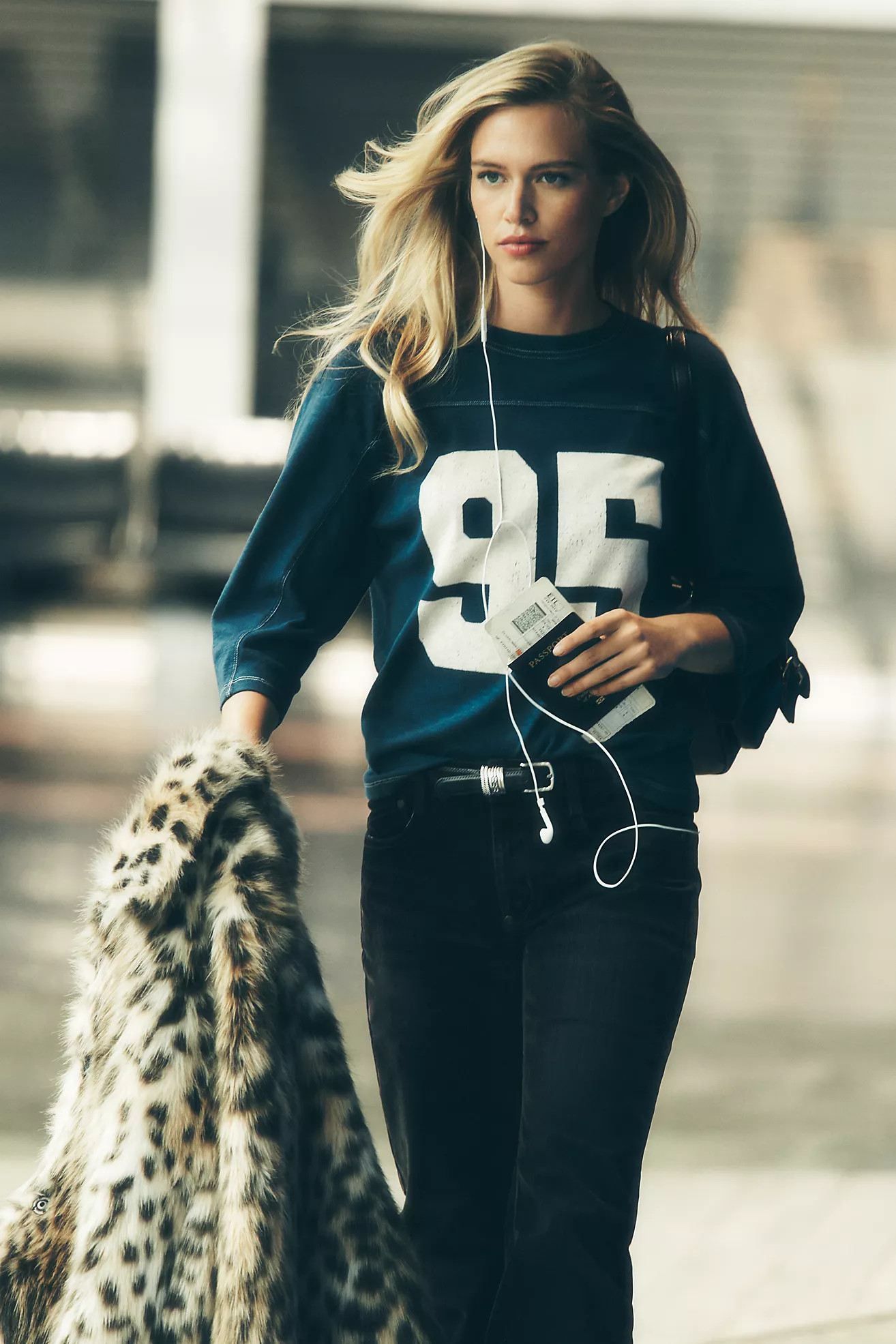 Pilcro 3/4 Sleeve Varsity Tee | Anthropologie (US)