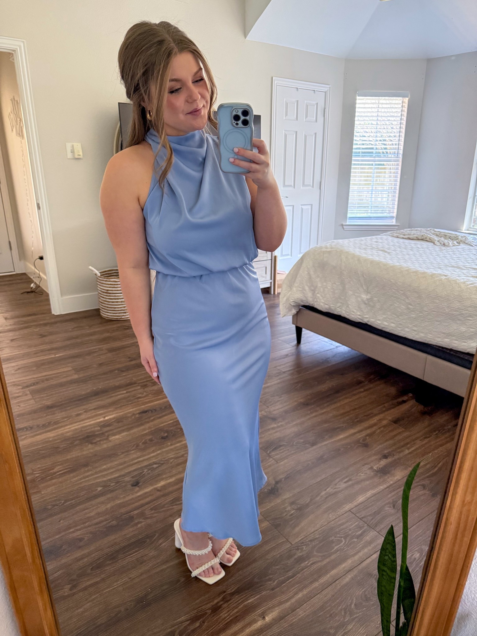 Halter neck evening dress for an elevated chic look!!💗 Great wedding guest dress!

#LTKWedding #LTKMidsize #LTKPetite