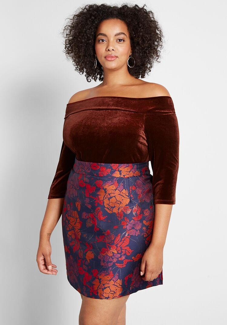 Cafe Parfait Velvet 3/4 Sleeve Top | Modcloth