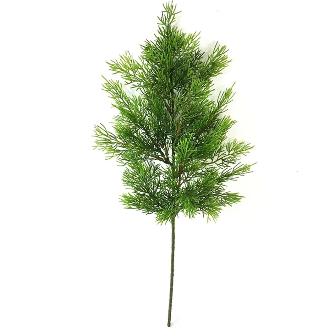 Artificial Pine Pick Realistic Fake Greenery Stem Faux Leaf Branch for Christmas - Walmart.com | Walmart (US)