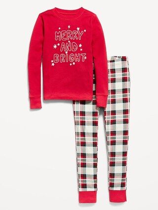 Gender-Neutral Holiday Matching Snug-Fit Pajama Set for Kids | Old Navy (CA)