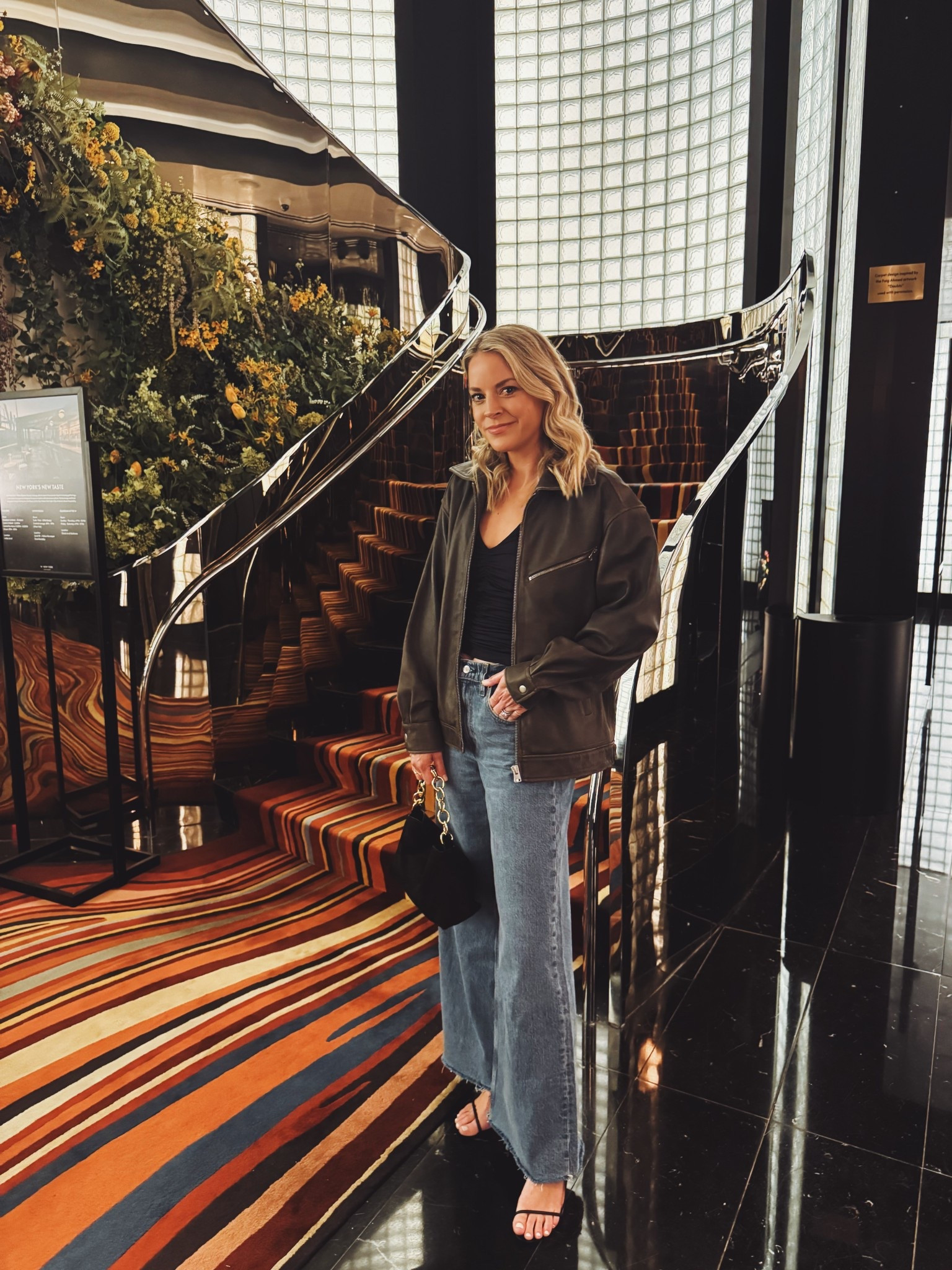 dinner than dj NYC night ✨
-small top
-XS jacket
-26R jeans, I’m 5’5
-heels tts 

#LTKootd #LTKgrwm